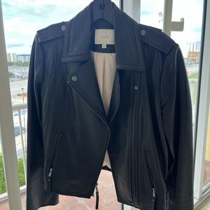 Joie Classic Black Leather Jacket